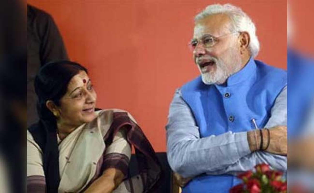 PM Narendra Modi Praises External Affairs Minister Sushma Swaraj During US Trip